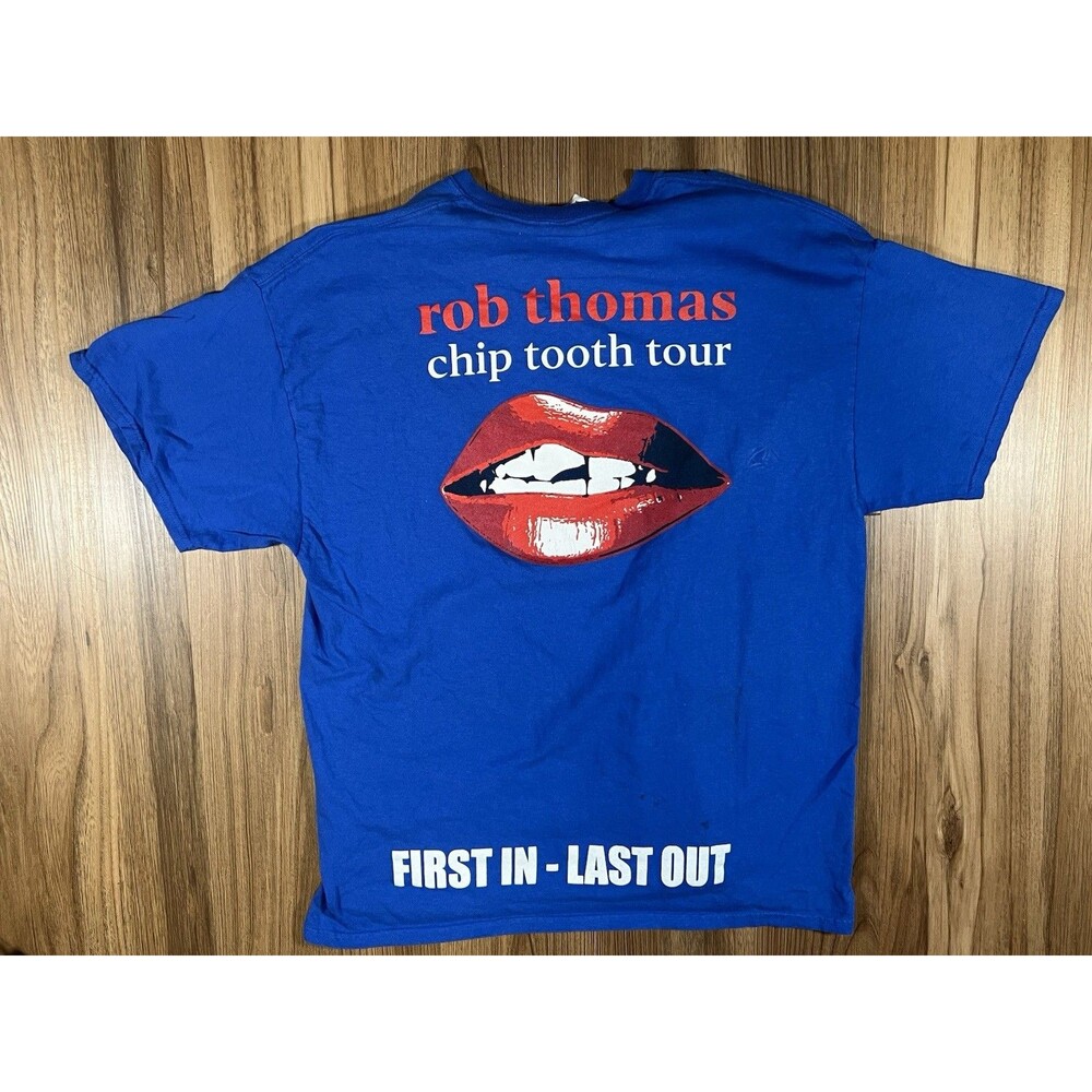 Rob Thomas Chip Tooth Tour Local Crew First In - Last Out Shirt Men’s XL